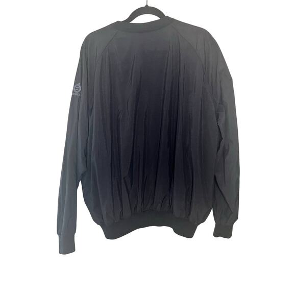 Sunderland of Scotland Fiddlers Elbow black long sleeve vneck windbreaker XL - Picture 2 of 7